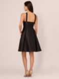 Adrianna Papell Halterneck Mikado Dress, Black