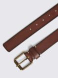 Moss Leather Belt, Chocolate