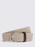 Moss Woven Stretch Belt, Brown