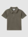 Reiss Kids' Creed Zip Polo Shirt