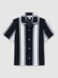 Reiss Kids' Alton Stripe Short Sleeve Shirt