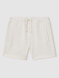 Reiss Kids' Robin Drawstring Shorts, Off White