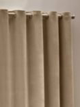 Yard Heavy Chenille Lined Eyelet Curtains, Natural