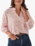 Pure Collection Jacquard Blouse, Pink