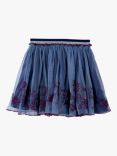 Stych Kids' Emboidered Tulle Skirt, Purple