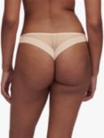 Chantelle Play Lace Tanga Knickers, Golden Beige