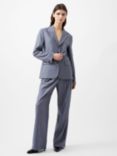 French Connection Fiorella Pinstripe Blazer, Grey