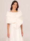 Adrianna Papell Faux Fur Wrap, Ivory