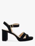 Dune Manifesting Suede Block Heeled Sandals