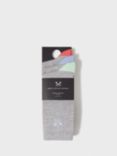 Crew Clothing Colour Block Bamboo Blend Ankle Socks, Pack of 3, Multi, One Size