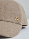 Reiss Fiona Wool Blend Baseball Cap, Taupe