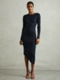 Reiss Jem Knit Dress, Teal