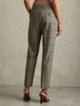 Reiss Petite Tamy Check Trousers, Grey/Multi