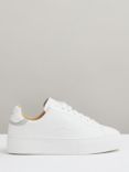 Reiss Francesca Leather Chunky Trainers, White