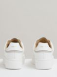 Reiss Francesca Leather Chunky Trainers, White