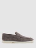 Reiss Kason Suede Loafers, Grey