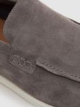 Reiss Kason Suede Loafers, Grey