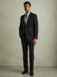 Reiss Grace Wool Blend Prince of Wales Check Suit Trousers