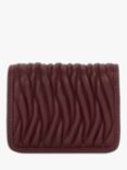 Dune Kaci Wavy Leather Purse, Burgundy