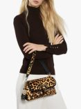 Dune Chelsea Leather Shoulder Bag, Leopard