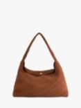 Dune Deliberate XL Woven Shoulder Bag, Brown