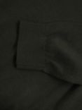 Reiss Blackhall Wool Zip Neck Jumper, Dark Military Green