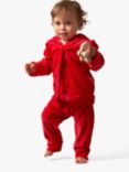 Angel & Rocket Baby Santa Velour Outfit, Set of 4, Red