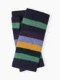 Brora Stripe Cashmere Fingerless Mittens