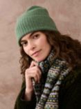 Brora Cashmere Beanie, Thyme