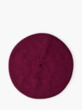 Brora Cashmere Beret, Mulberry