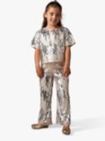 Angel & Rocket Kids' Sequin Top, Silver