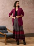 Brora Shawl Rib Longline Cashmere Cardigan