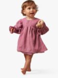 Angel & Rocket Baby Clara Needlecord Dress, Pink