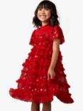 Angel & Rocket Kids' Sequin Mesh Dress, Red