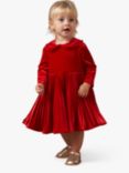 Angel & Rocket Baby Charlotte Velvet Dress, Red