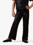 Angel & Rocket Kids' Tassel Sequin Trousers, Black