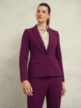 Hobbs Petite Sami Single Breasted Jacket, Warm Plum