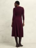 Hobbs Mirabel Ponte Dress, Warm Plum