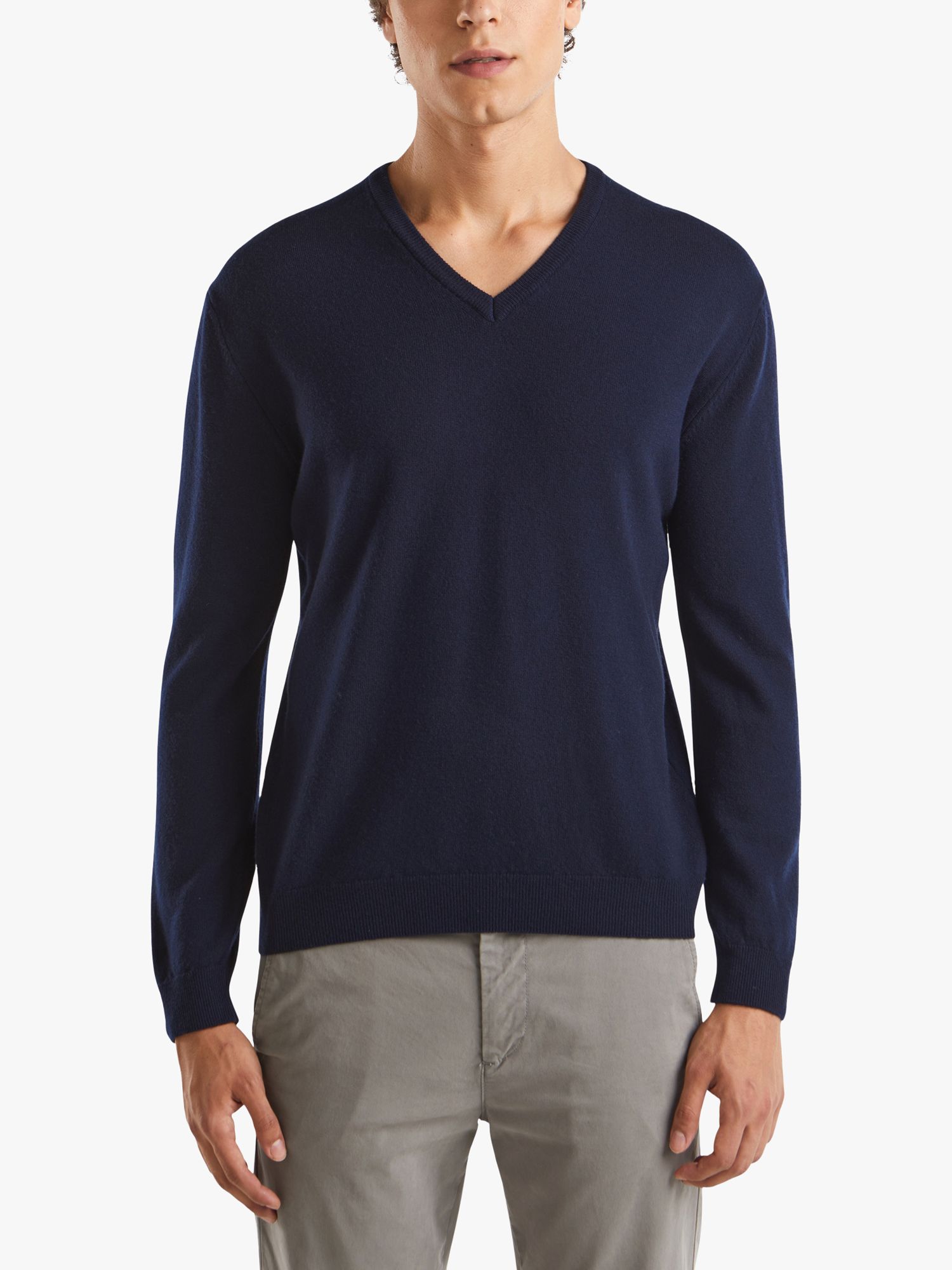 Benetton Wool V-Neck Sweater