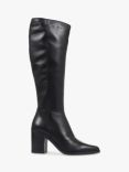 Jones Bootmaker Cagliari Leather Medium Calf Knee High Boots, Black