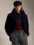 Polo Ralph Lauren Tailored Fit Wool Blend Pea Coat, Navy