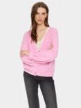 Saint Tropez Garbie V-Neck Cardigan, Rose