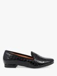 Jones Bootmaker Solene Leather Smart Slip On Pumps, Black Croc