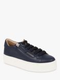 Jones Bootmaker Amaliada Leather Zip Detail Platform Trainers