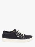 Jones Bootmaker Padova 2 Leather Lace-Up Trainers, Navy