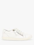 Jones Bootmaker Padova 2 Leather Lace-Up Trainers, White