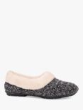 Jones Bootmaker Cariana Faux Fur Lined Slippers, Dark Grey