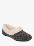 Jones Bootmaker Cariana Faux Fur Lined Slippers, Dark Grey