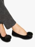 Jones Bootmaker Erika Velvet Pom Ballet Slippers