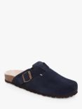 Jones Bootmaker Freida Suede Faux Fur Lined Mule Slippers, Navy